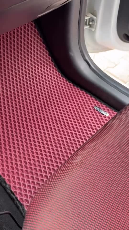 Renault Clio EVA paspas - Bordo taban, Siyah kenar